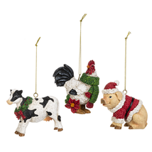 Barnyard Holiday Animals Ornament - $15.95+