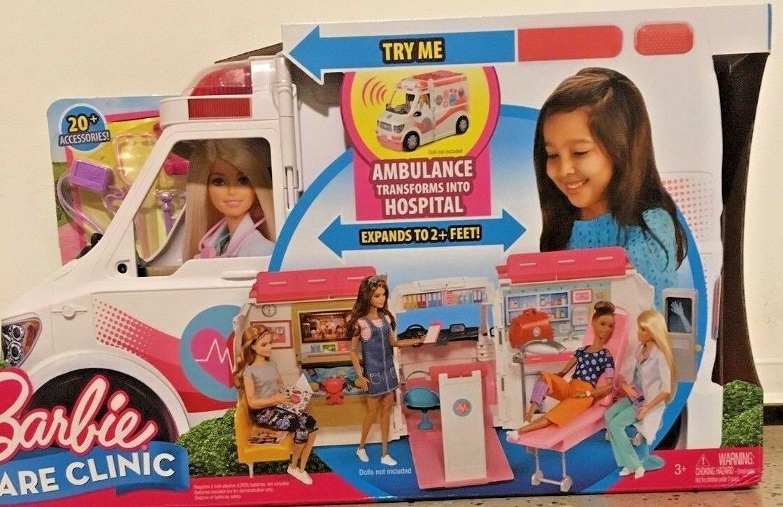 barbie ambulance set