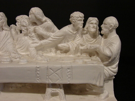 Vintage Last Supper L Toni Shelf Sculpture Jesus Disciples Resin Great D... - $24.50
