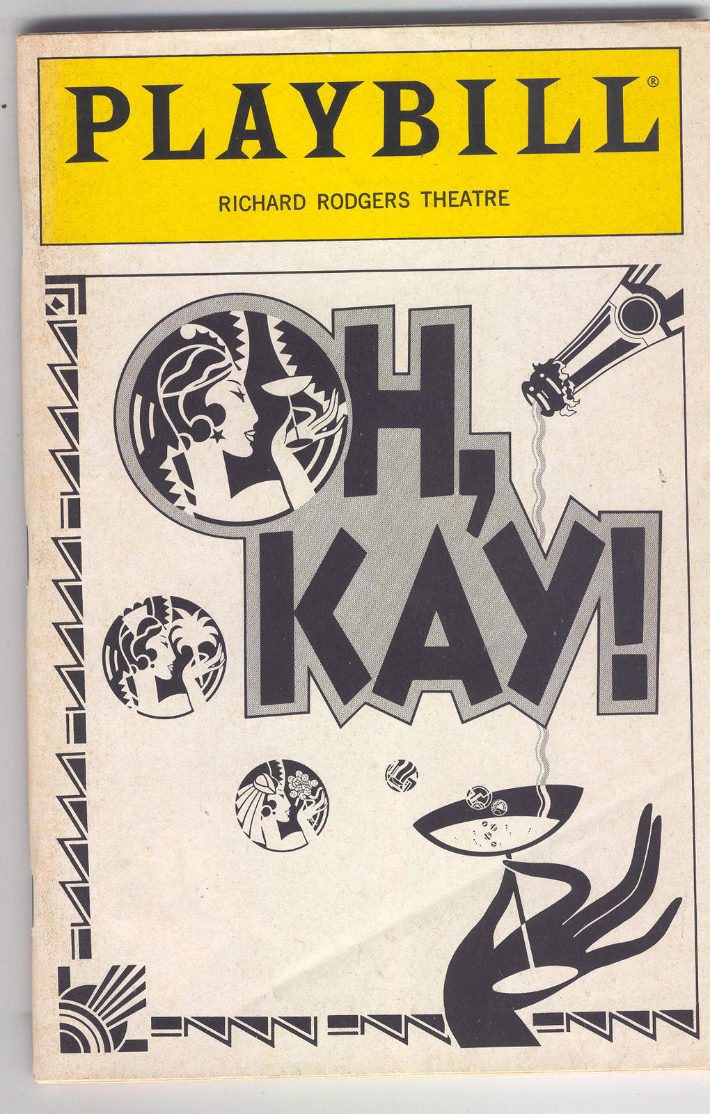 OH, KAY! 1990 RICHARD RODGERS THEATRE PLAYBILL IRA GERSHWIN