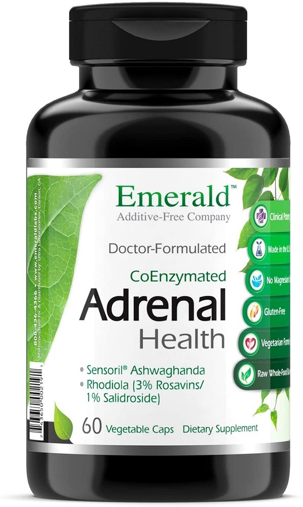 Adrenal Health - with Sensoril ® Ashwagandha for Improved Energy Levels, Sleep