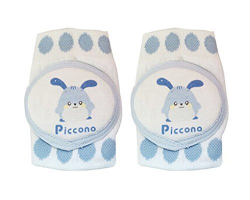 1 Pairs Pure Cotton Crawling Baby Knee Pads Kids Knee Pads Protector Blue