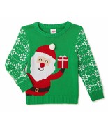 Infant and Toddler Holiday Christmas Sweater Unisex Reindeer Santa Tree ... - $19.91