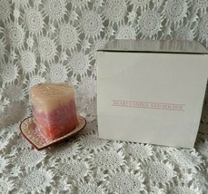 Avon Gift Collection Heart Candle And Holder 2002 NOS - $12.60