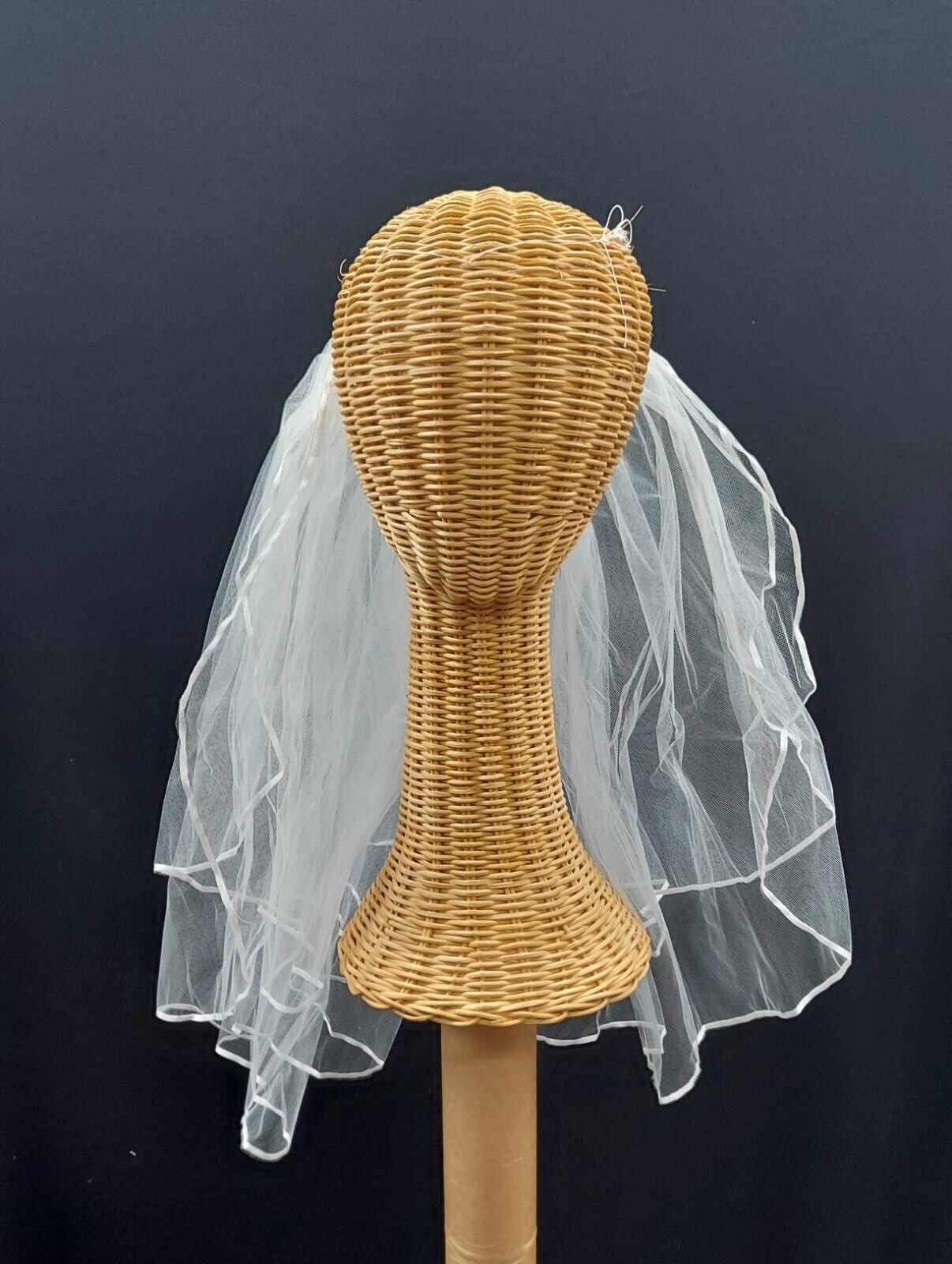 Primary image for 68" Wide Tiered Shoulder Length Ribbon Edge Bridal Veil (15"/18" Tiers) M230.10