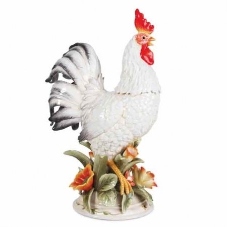 fitz and floyd global market rooster figurine