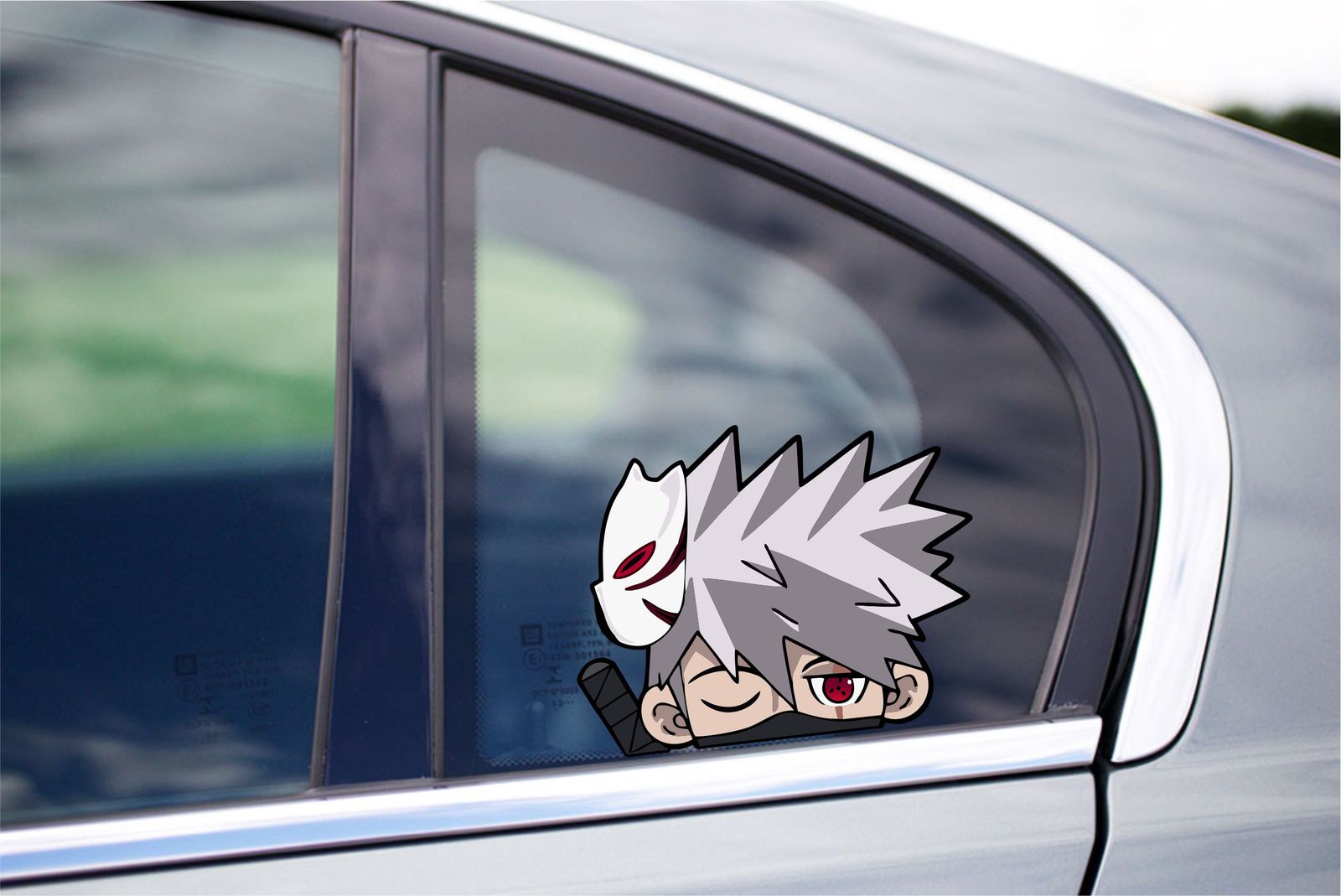 Kakashi mask Car Bumper Window Vinyl Decal Anime Adrien sticker naruto anbu JDM