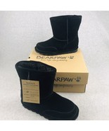 BEARPAW Pull-on Boots Girls Size 2 Brady Resistant Winter Boots Black Sh... - $39.87