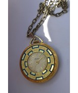 Vintage  LUCERNE  Swiss Pendant watch, Pretty watch, runs but wont set time - $11.26
