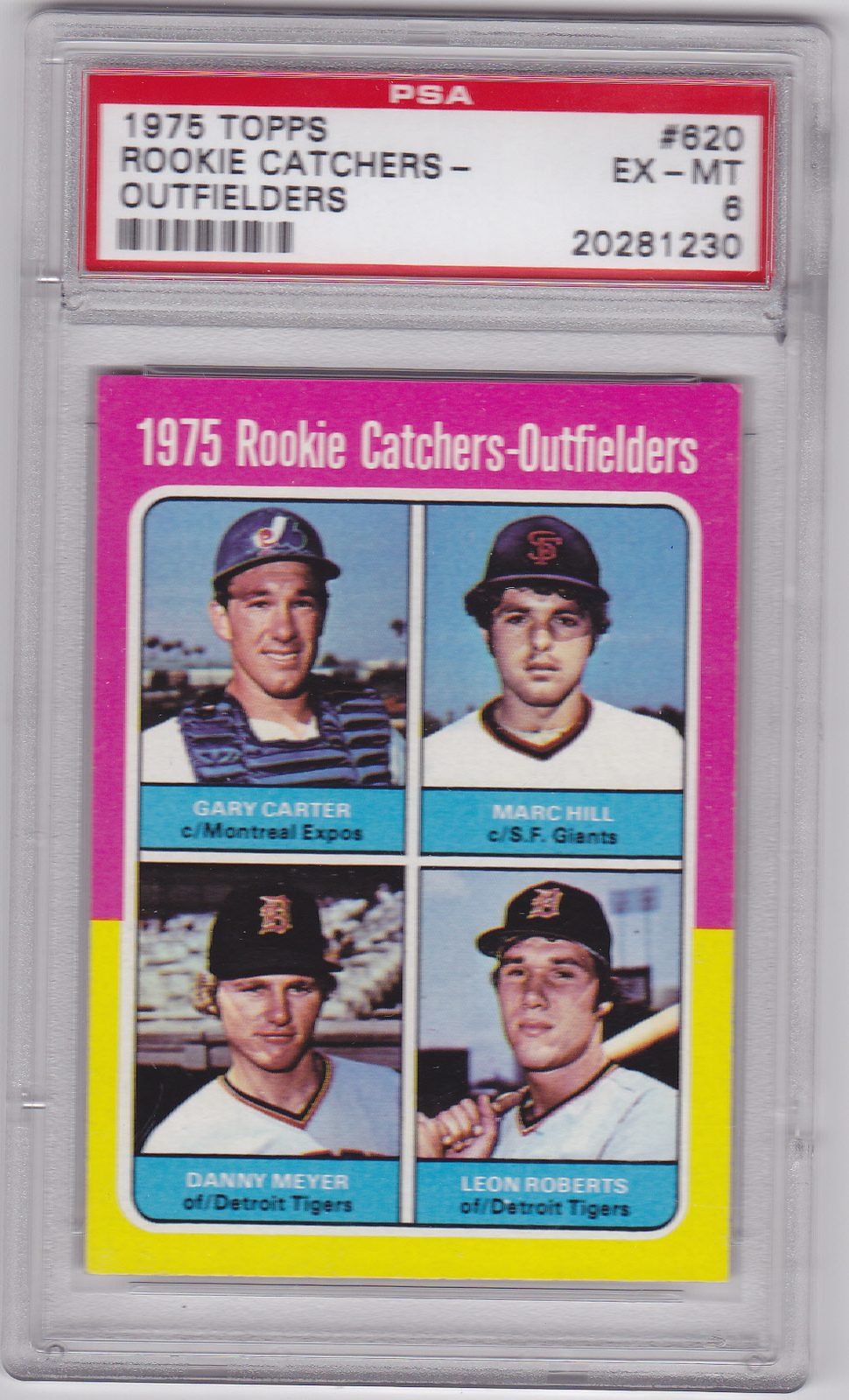 Gary Carter 1975 Topps 620 Baseball Rookie Card PSA 6 EXMT Baseball