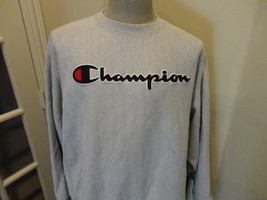Vintage SPELLOUT Sewn Gray Champion REVERSE WEAVE 77-23 Sweatshirt Adult... - $42.56
