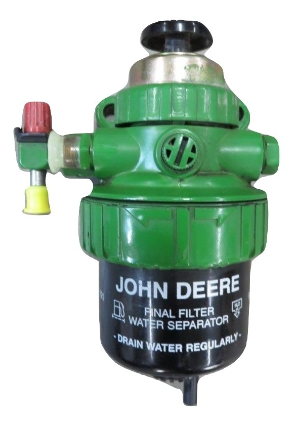 John Deere Fuel Filter Base and Hand Primer Pump Assembly RE67225 Filters