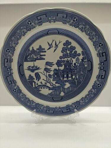 spode willow santa plate