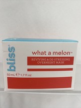 Bliss What a Melon Reviving & De-stressing Overnight Mask Moisturizer ￼1.7 oz - $5.98