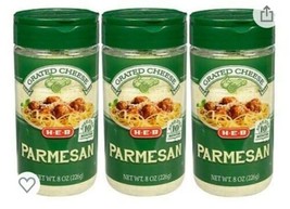 H-E-B Parmesan Cheese 3 Pack.  Grated 8oz Bundle.  - $29.67