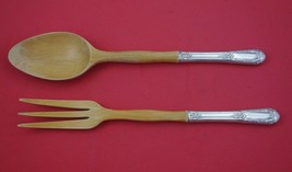 Inaugural by State House Sterling Silver Salad Serving Set w/ wood 11 1/2&quot; - $107.91