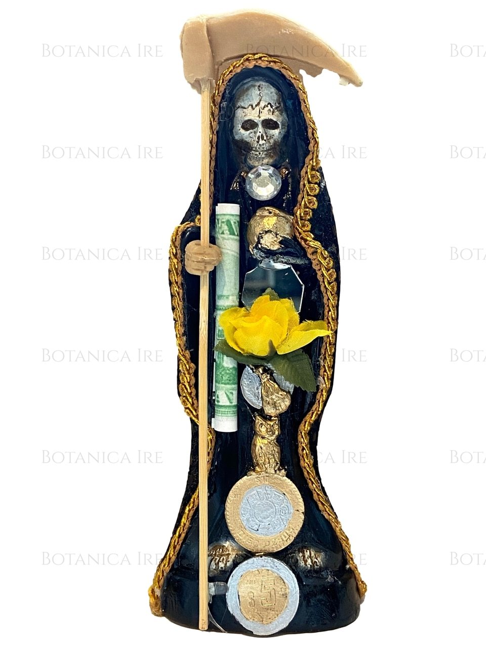 Santa Muerte Black Statue 8" Santa Muerte Estatue Negra 8" Figures