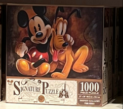 Disney Parks Mickey Mouse and Pluto Darren Wilson 1000 piece Jigsaw Puzzle NEW