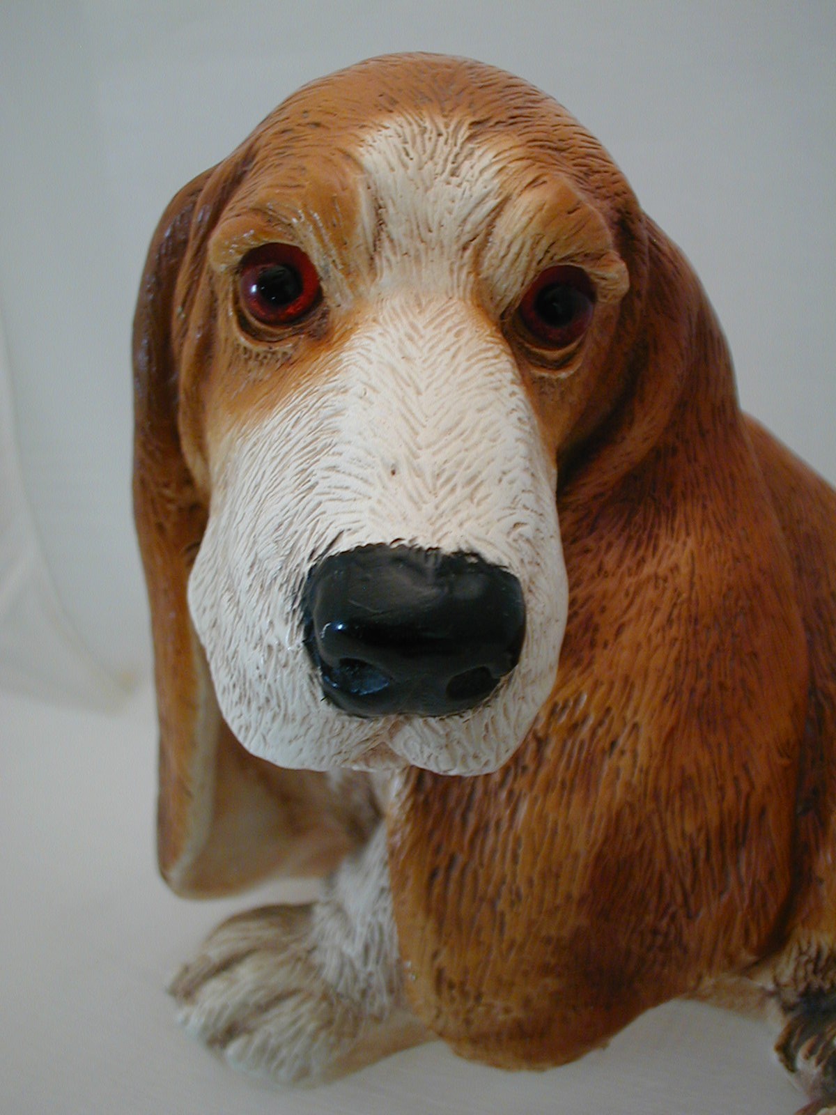 vintage basset hound statue