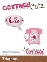 Telephone / Hello Cottage Cutz Die. Card Making. Scrapbooking