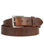 1½&quot; WIDE DISTRESSED LEATHER BELT Soft Durable with Roller Buckle Amish M... - $46.97+