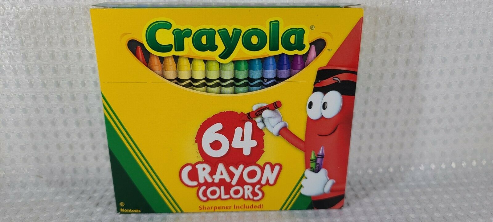 Crayola Crayons 64CT Assorted Colors Sharpener Included NonToxic