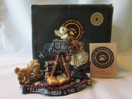 Boyds Bears &amp; Friends Figurine &quot;Flash McBear and The Sitting&quot;, 1999, wit... - $19.99