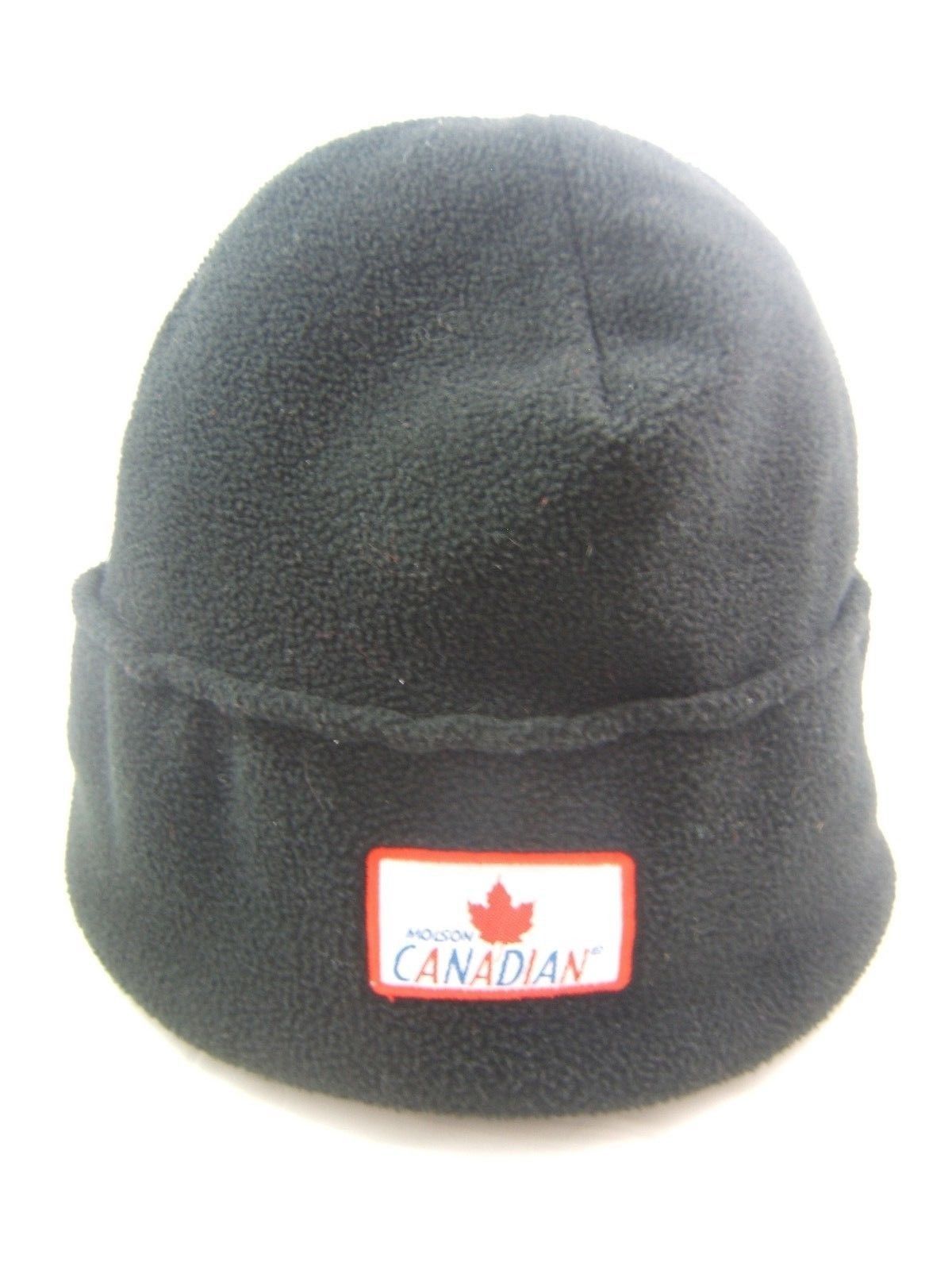 Molson Canadian Hockey Winter Hat Black Toque Beanie Stocking Cap Hats