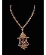 Vintage medieval necklace - large Renaissance necklace - Vintage Goddess... - $165.00