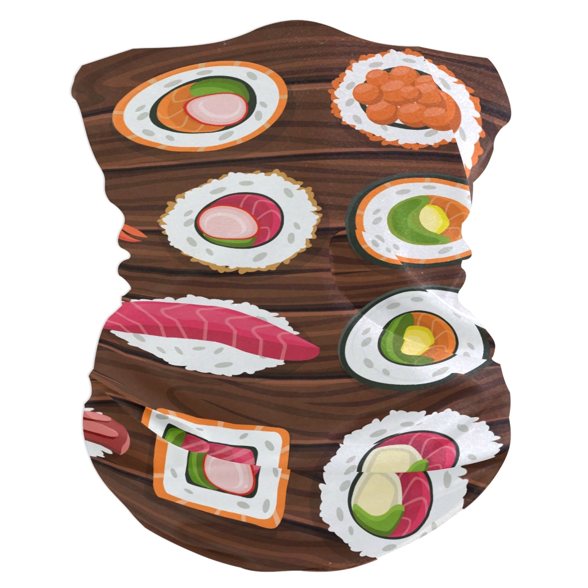 Sushi Japanese Food On Wooden Elastic Headbands Head Wrap Shawl - Hair ...