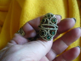 PARANORMAL POWER OF THE BABYLONIAN MALE DJINN RING SIZE 9 EMERALDS TOPAZ... - $500.00