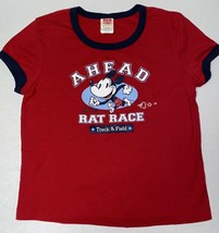 *Main Street by Disney Mickey &quot;Ahead of the Rat Race Track &amp; Field&quot; T-Sh... - $18.99