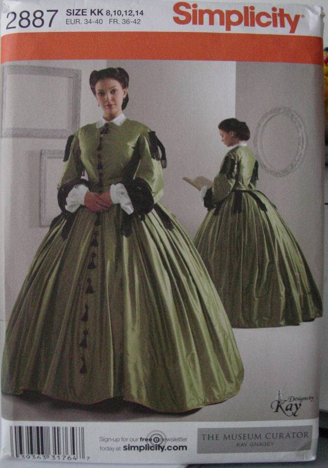 Pattern 2887 Civil War Reenactment Dress Multi Size 8-14 - Sewing