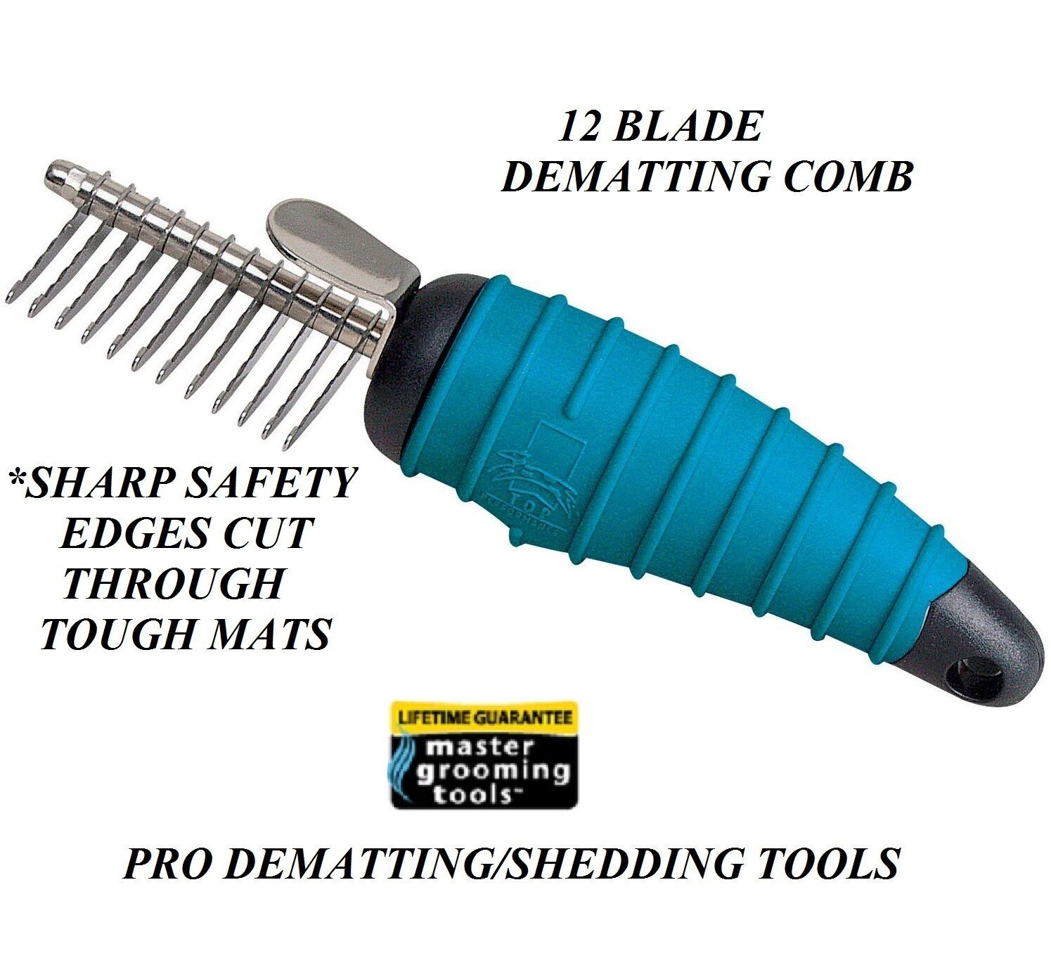 Pet Grooming DEMATTING COMB 12 Razor Sharp Safety BLADES MATBREAKER Rake Tool