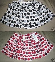 Children&#39;s Place Toddler Skorts/Skirts Black or Red Sizes 18M and 24M NWT - $10.49