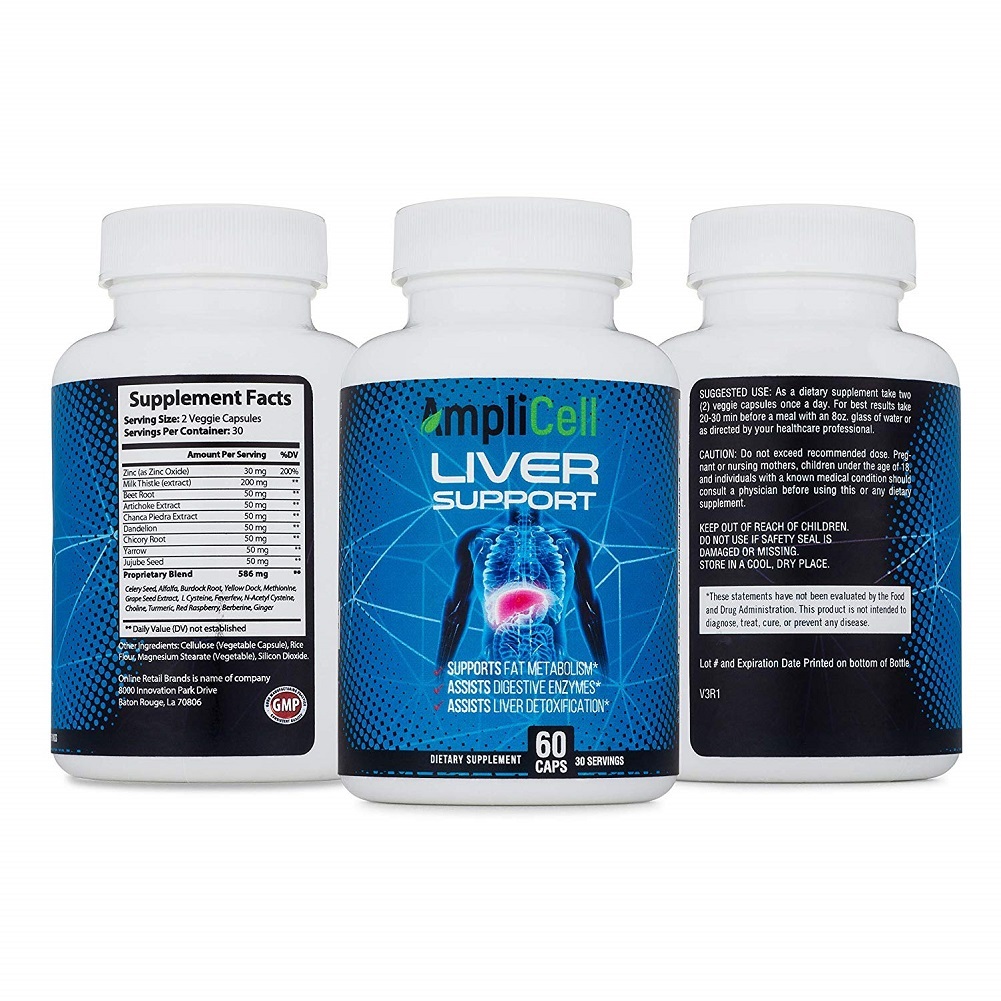 Amplicell Liver Cleanse Liver Support Supplement Detox and ... Amplicell Liver Cleanse Liver Support Supplement Detox and ...