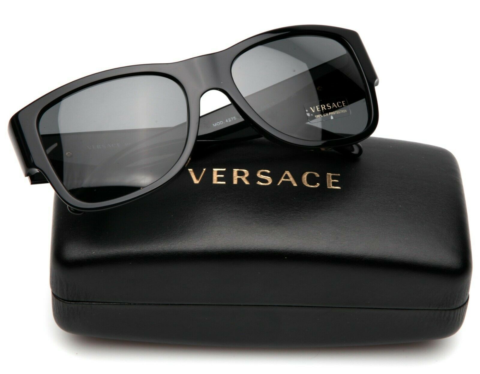 NEW VERSACE MOD.4275 GB1/87 3N BLACK SUNGLASSES 58-18-140mm B48mm Italy ...