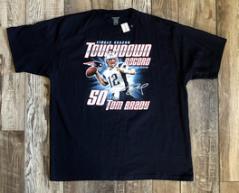 Tom Brady 2007 50 TD Season Record New England Patriots T-Shirt Size XL - $29.69