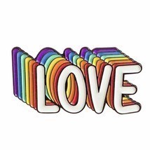 LGBT Gay Pride Love Is Love Rainbow Enamel Brooch Pins Badge Lapel Pins ... - £5.88 GBP