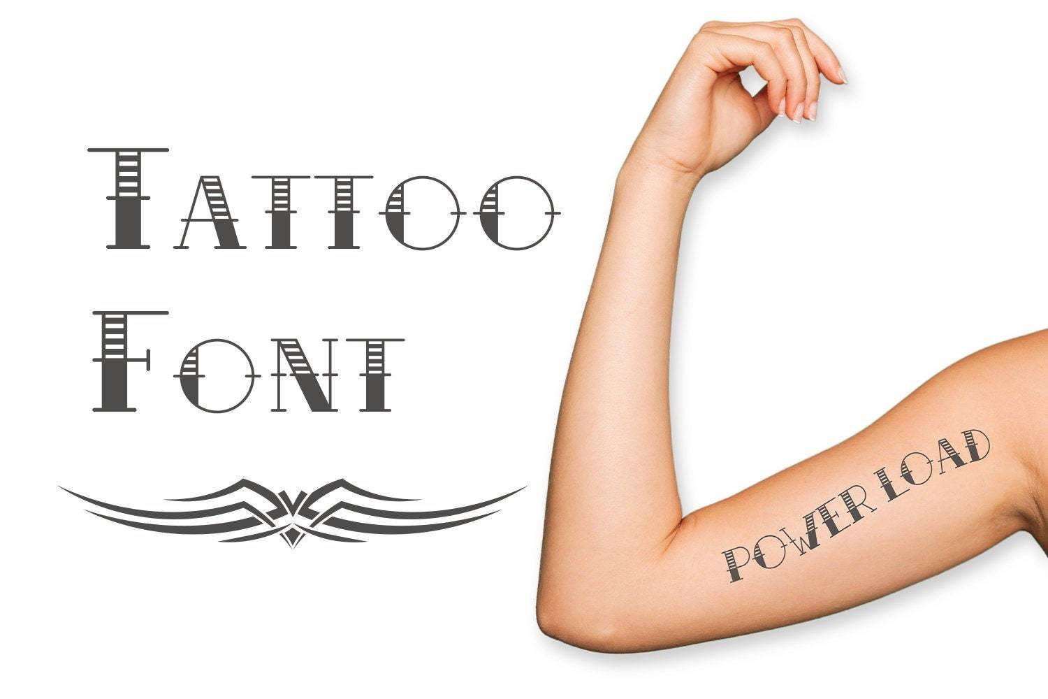 Tattoo Font | Best Tattoo Fonts | Traditional Tattoo Font ...