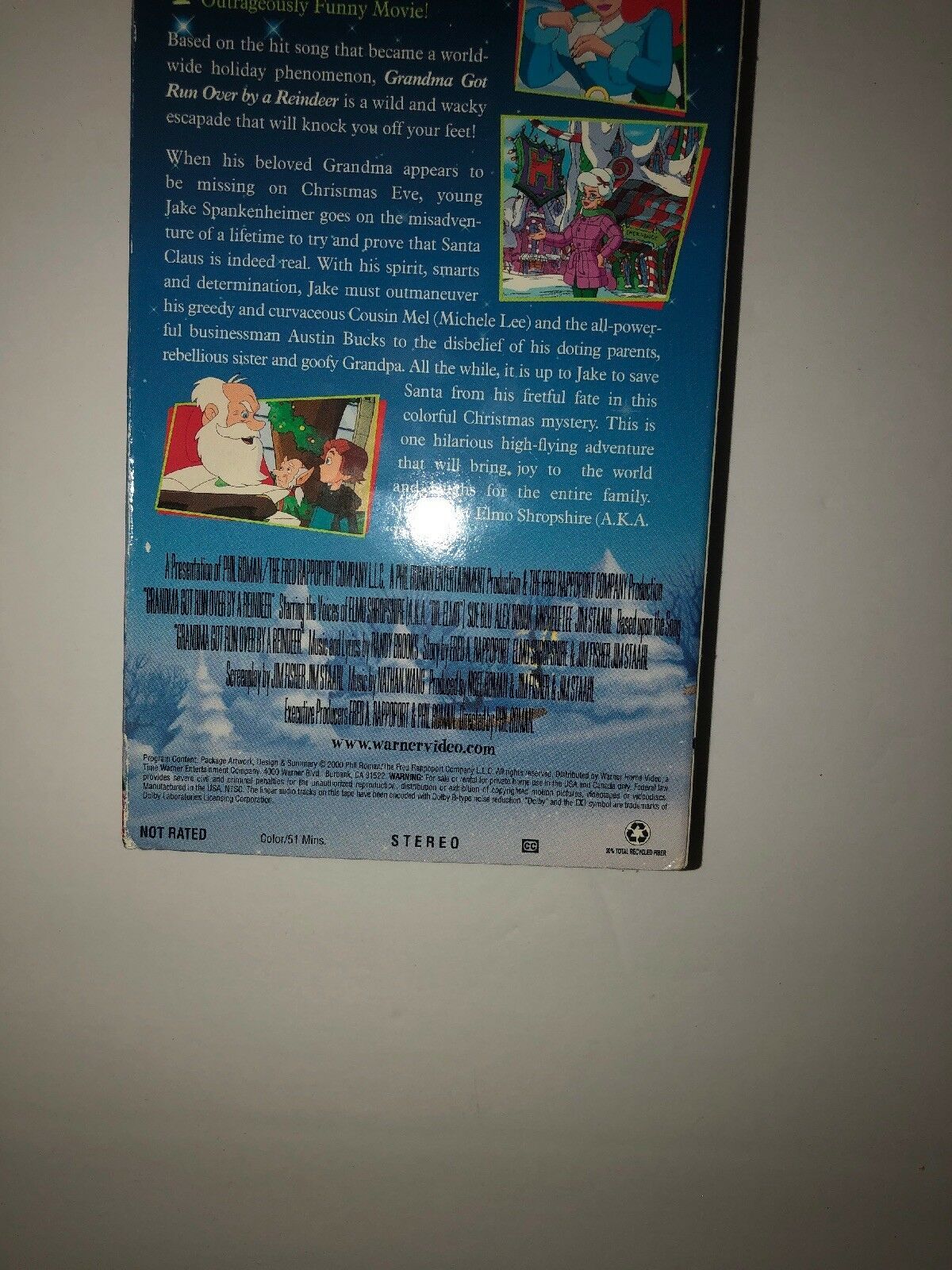 GRANDMA GOT RUN OVER BY A REINDEER(VHS 2000)TESTED-RARE VINTAGE-SHIPS N ...