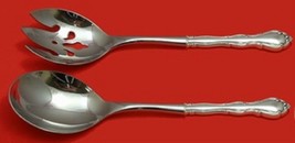Fontana by Towle Sterling Silver Salad Serving Set Pierced 10 1/2&quot; Custo... - $147.51