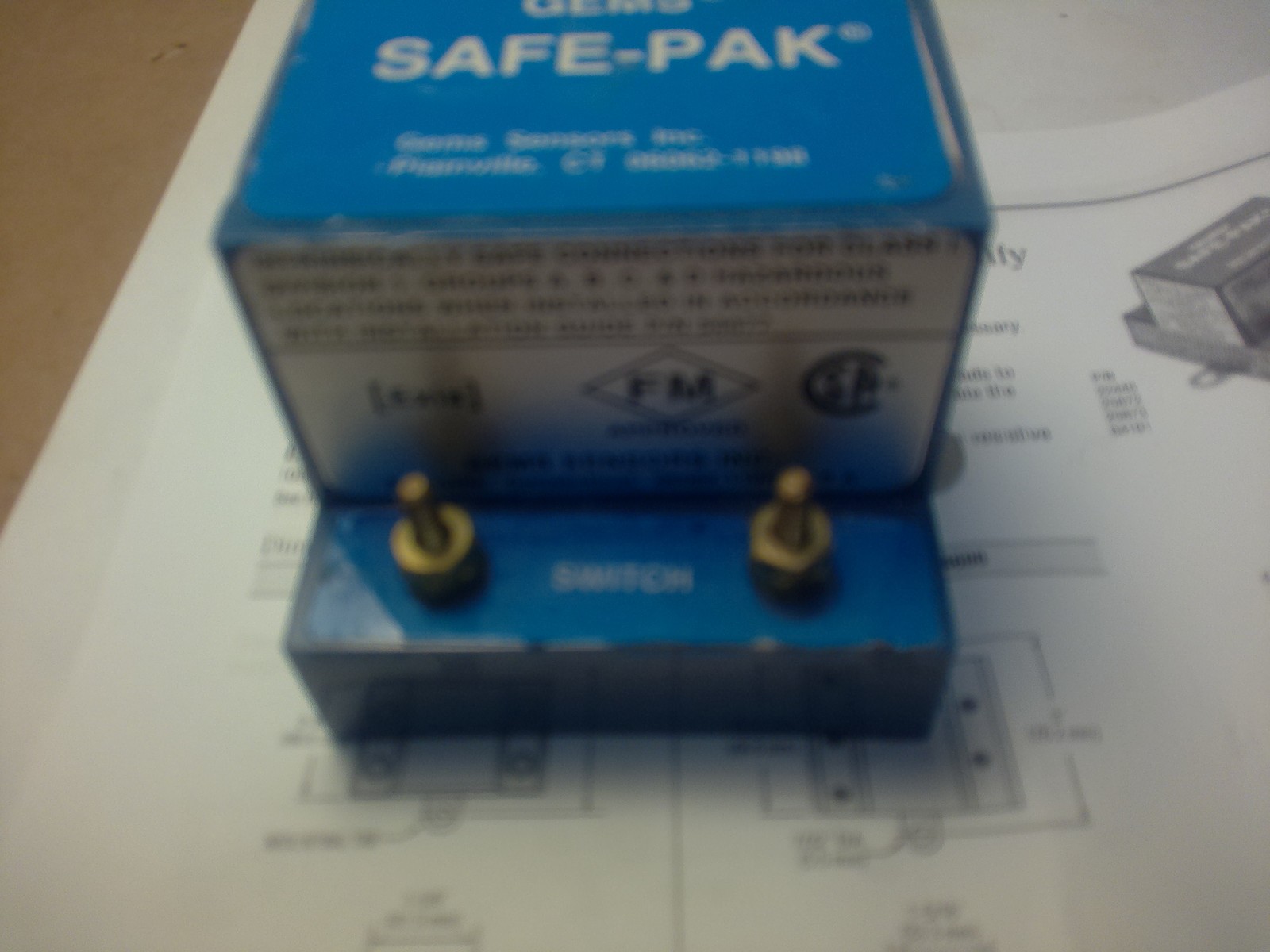 DELAVAL GEMS ST22445 SAFEPAK INTRINSICALLY SAFE RELAY /120VAC / 5AMP