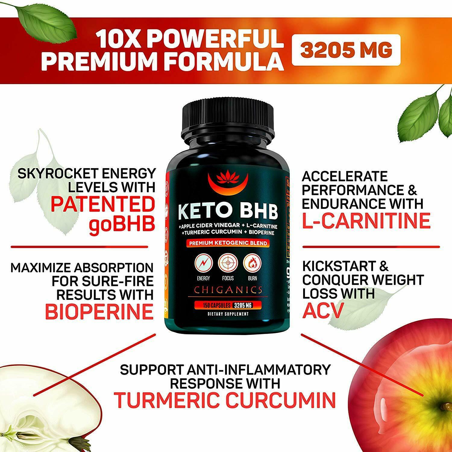 Premium Keto Diet Pills + Advanced Immune Support with ACV & Turmeric