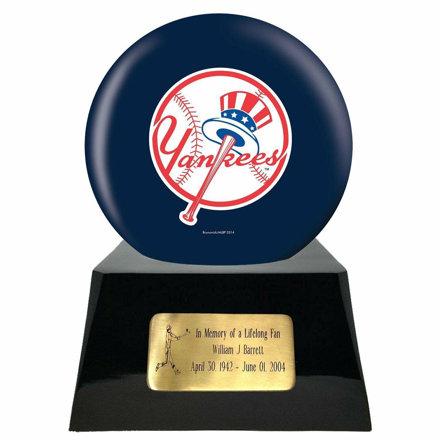New York Yankees Baseball Cremation Urn Adult Funeral Sport Team Urn