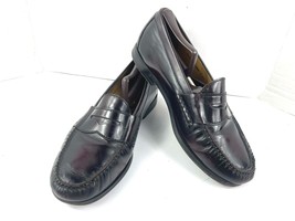 Cole Haan NikeAir C06591 Men 9.5W Pinch Penny Loafers Burgundy Patent shoes - $44.37