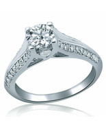 Proposal 0.81 Ct Round Cut  Diamond Engagement Ring 14k White Gold - $2,177.01