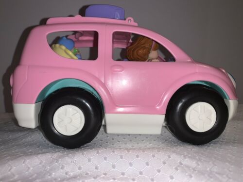 Fisher Price Little People SUV/Minivan Pink Mom w/Baby Boy. Sound Works ...