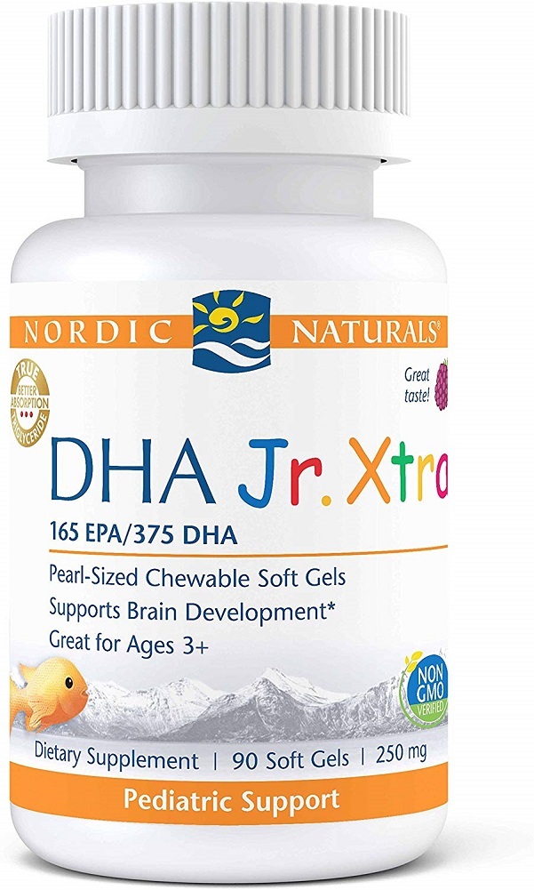 Nordic Naturals Pro DHA Jr. Xtra Fish Oil, 165 mg EPA, 375 mg DHA