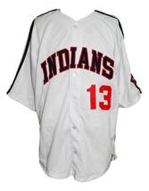 Pedro Cerrano #13 Major League Movie Button Down Baseball Jersey White Any Size image 1